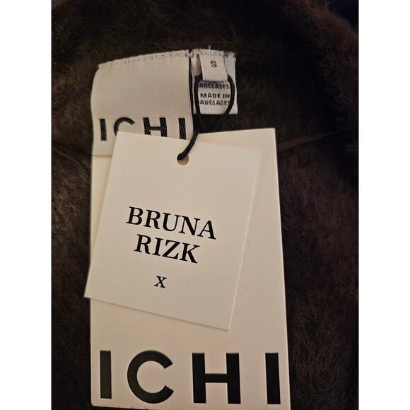 Ichi/ Bruna Rizk Fall 2025 Collection IHBRULA Cardigan, Size Small, Color Coffee - Picture 8 of 10